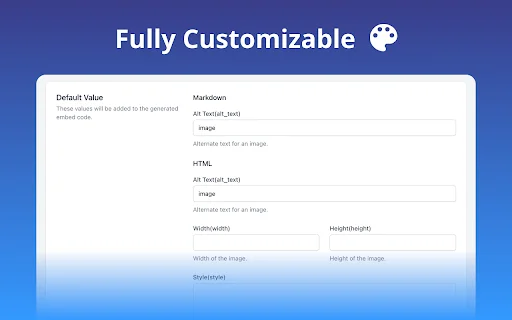 Embed Code Generator ডাউনলোড করুন – Markdown ও HTML কোড তৈরি - Screenshot 3